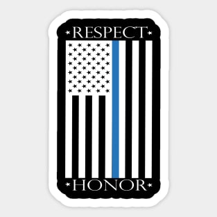 Respect, Law Enforcement Sticker